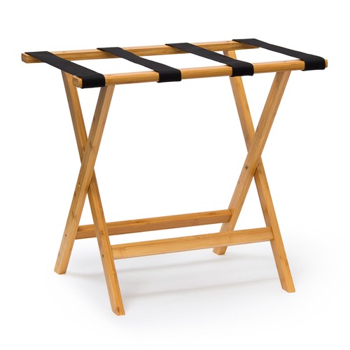 Suitcase stand bamboo luggage - suitcase,