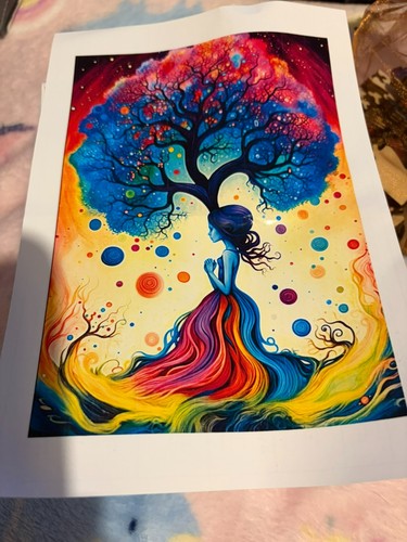 Colorful tree life - of, &