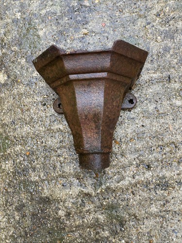 Vintage cast iron hopper - cast,