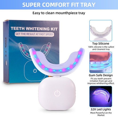 Mini blue led teeth whitening - blue,
