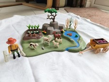 Vintage Playmobil Farm Set 3124 and Farmers Wife Set 3076