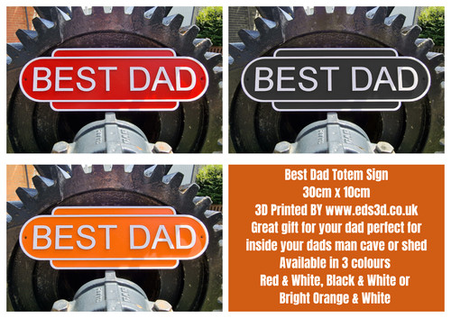 Printed best dad - printed,