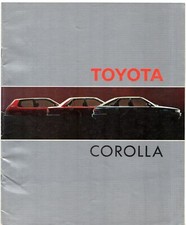 Toyota Corolla 1987-1988 UK Market Brochure GTi Executive GL 3-dr 4-dr 5-dr Est