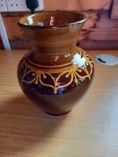 Vintage slipware Vase, Mid