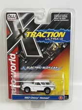 Chevy Nomad 1957 White HO Scale Slot Car X Traction Auto World SC368-1