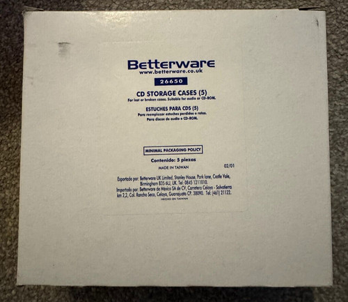 Betterware box empty cd - 5,