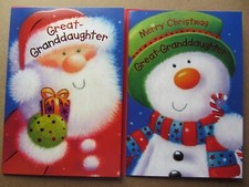 Christmas Cards. Great-Granddaughter. Multiple Designs. Select one card.