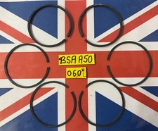 BSA A50 STAR ROYAL STAR PISTON RINGS +060" R17360  1.5 MM OVERSIZE