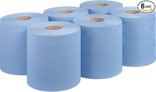 Embossed blue centre roll - embossed, 6