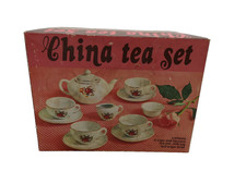 Vintage Children's Mini China Tea Set Floral Design   B38  G712