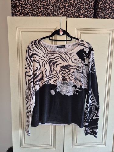 Mixed print frank saul jumper - frank,