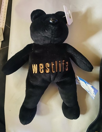 Westlife black and gold bear - westlife,
