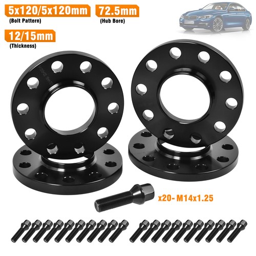 12mm 15mm black alloy - 2x, +