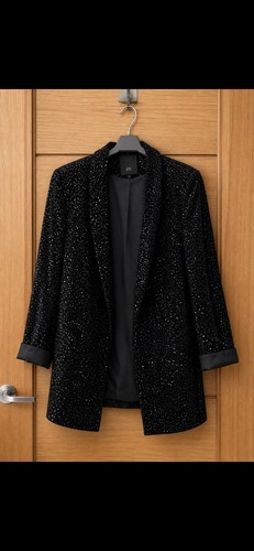Black river island velvet - black,