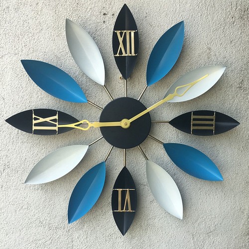 55cm metal wall clock large - 55cm,