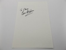 HAND SIGNED 8" x 5.5" AUTOGRAPH BOOK PAGE - TEX MAKINS - BILLY FURY BASS PLAYER