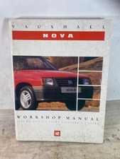 Vauxhall Nova Workshop Manual 83-88 1.0-1.2-1.3 Litre