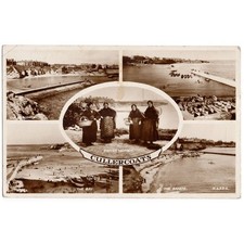 CULLERCOATS Northumberland, Multiview RP Postcard Postally Used 1955