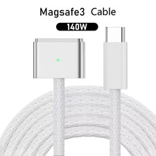 USB Type C to Magnetic Magsafe 3 Cable 140W Charger White 2M For MacBook Pro Air