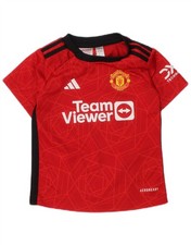 ADIDAS Baby Boys Manchester United Graphic T-Shirt Top 12-18 Months Red UK20