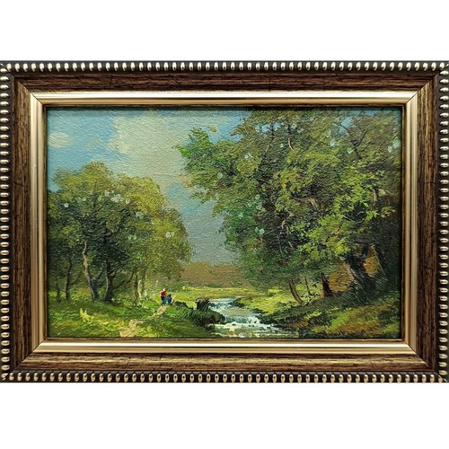 Forest river landscape - forest,
