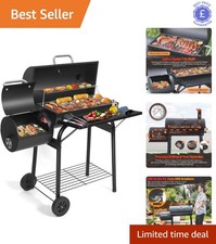 Charcoal bbq grill with offset - bbq,