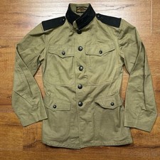 Vintage The C.E Ward Company WW1 Military Jacket Men S Brown Coat Trench Officer