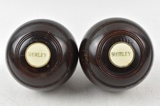 Wooden Bowling Balls x 2 & Bowling Bag Code WF6856Y2 Shirley In Centre