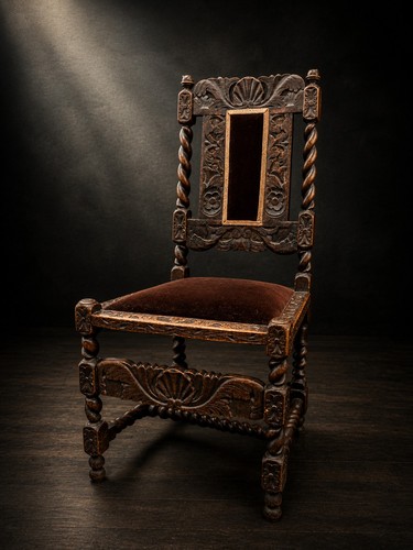 Antique oak carved lonfon hall - antique,