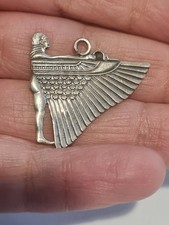 silver winged pendant egyptian