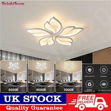 Modern Chandelier LED Lamp White Frame Ceiling Light Living Room Pendant Lights