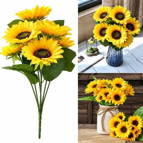 Heads sunflowers artificial - 7,