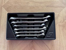 **Snap On 6 pc Metric Double End Flare Nut Wrench Set 6 Point RXFMS606B**