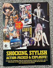 Vintage 1996 Magazine Picture Advert Manga Mad Bull 34 Goku Midnight Eye Ad 90's