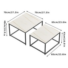 2PCS Marble Nesting Coffee