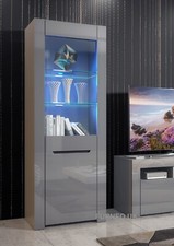 Grey Display Cabinet Modern