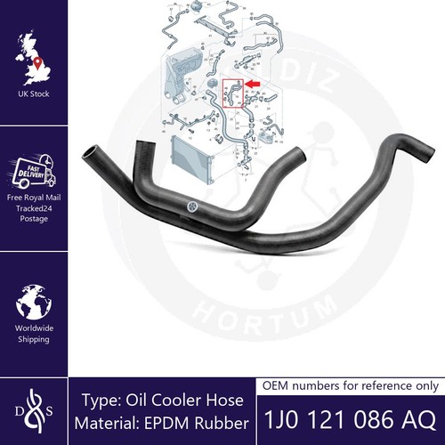 Coolant hose fits audi - hose, 8l1