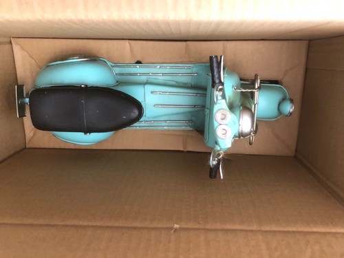 Metal tin teal blue - tin, model