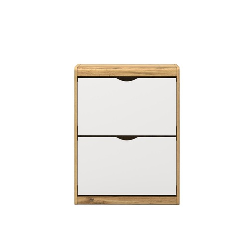 Oak and white tier - oak, shoe