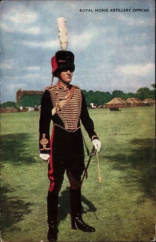 Postcard royal horse - royal, artillery