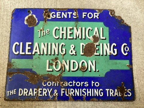 Two sided enamel sign - sided,