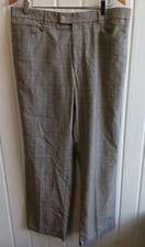 Stromberg Golf Brown Check Men's Trousers Size 36" W 32" L (BU)
