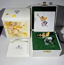 Swarovski 1997 Christmas Angel Crystal Memories Xmas Retired Ornament 211085 