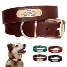Real Leather Personalised Dog