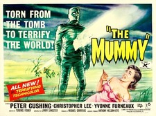 THE MUMMY 1959 UK quad poster