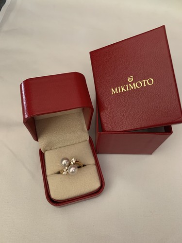 Mikimoto 18k pearl and - , diamond