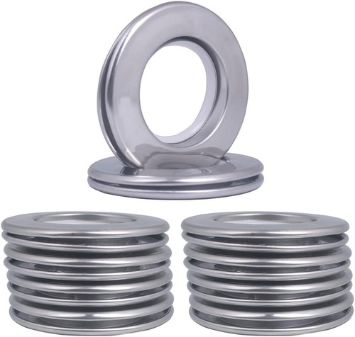 Stainless steel curtain eyelet - steel,