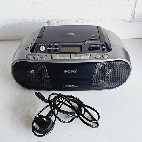 Sony cfd s01 black radio - black, cd