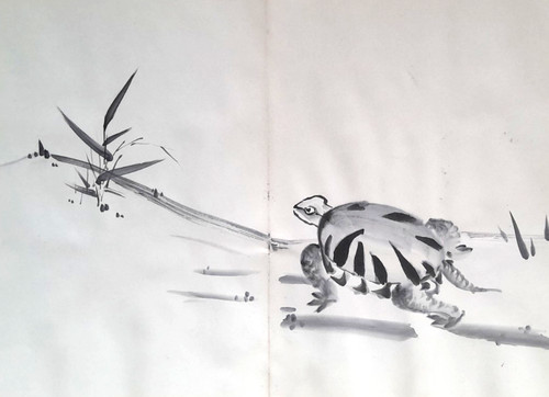 Terrapin turtle japanese brush - terrapin,