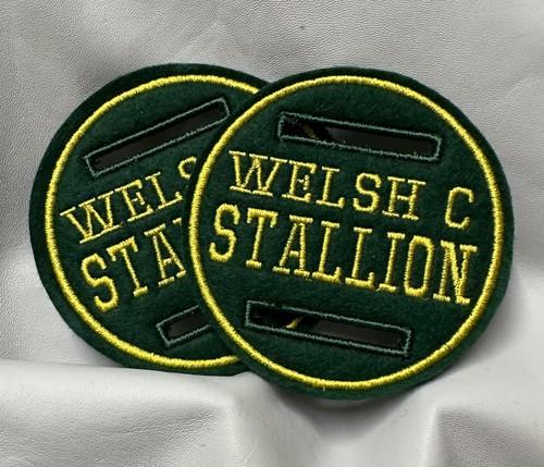Green fabric stallion - stallion, 8cm